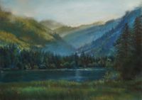 &quot;Wild and romantic Ramsau.&quot; Hintersee. 30x40cm, own reference.